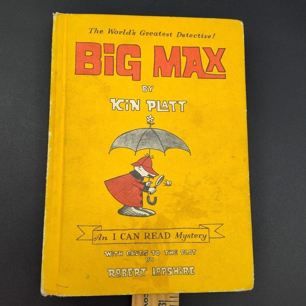 Big Max‎ Kin Platt 1965 Harper & Row 1st Edition Hardcover Book Good